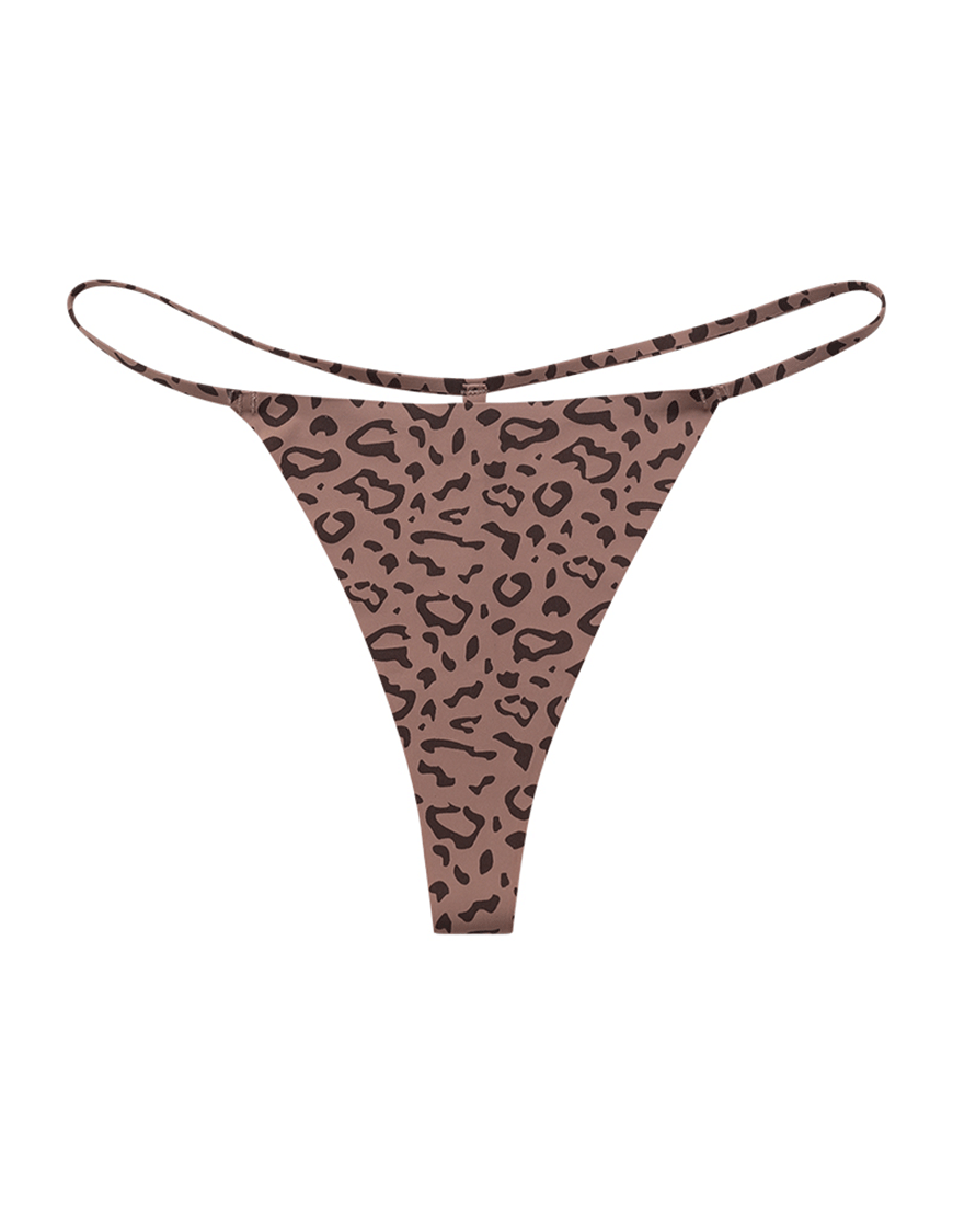 Losha Seamless Comfort G-String Briefs - Brown