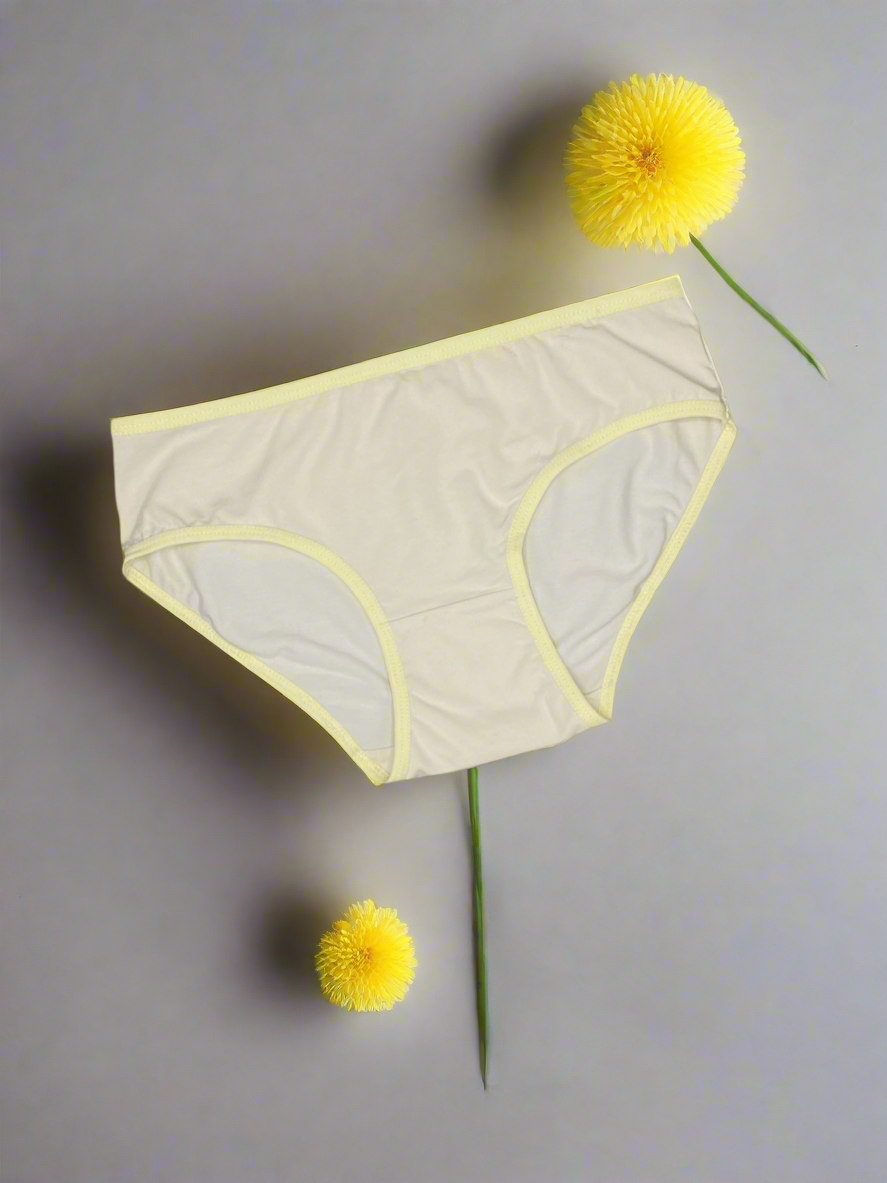 LOSHA SUPER COMFORTABLE COTTON PANTIES - LIGHT YELLOW