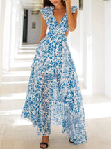 Rivqah™ | Romantic Floral Maxi Dress