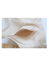 Modischer Spitzen-BH nach Operation mit Taschen – Hautfarben