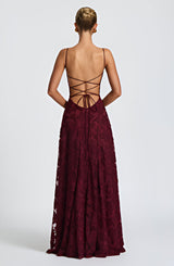 Francisa™ | Maxi dress with lace bodice