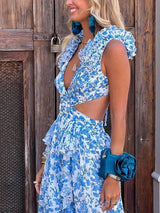 Rivqah™ | Romantic Floral Maxi Dress