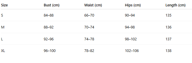 Size chart for Kelly™ | Chic blazer set