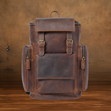 York™ | Leather laptop backpack