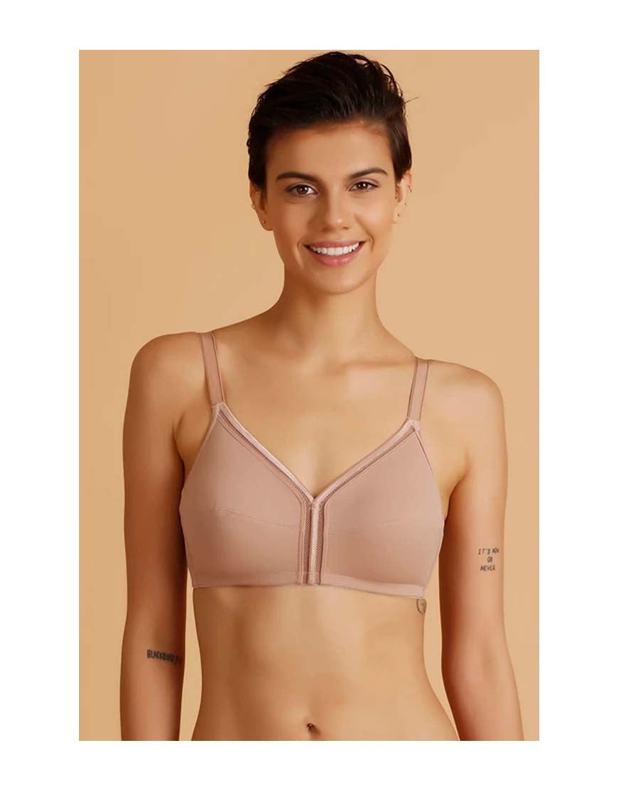 LOSHA True Curve Wireless Minimizer Bra – Nude