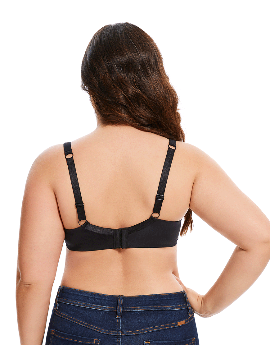 Losha Curvy Lightly Padded T-Shirt Bra – Black