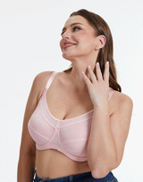 Quattro Plus Support Full-Coverage Underwire Bra with Side Shaping Panels – Quartz Pink