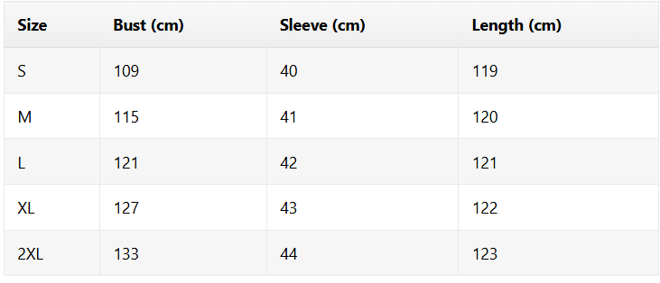 Size chart for Ava | Maxi Orchid Dress