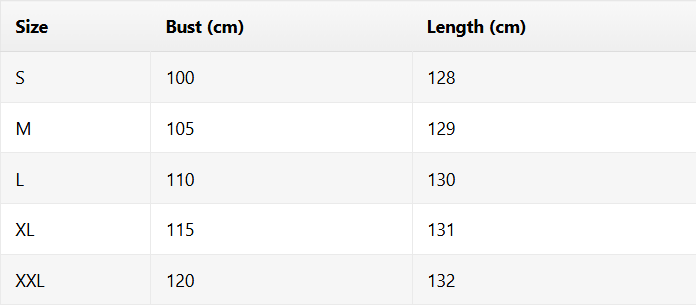 Size chart for Poppy | Print Dress