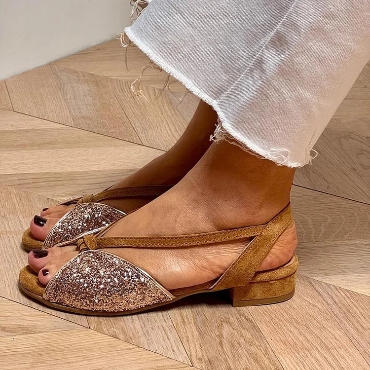 Meliora™ | Elegant glitter sandals 