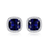Sapphire | Square Stud Earrings