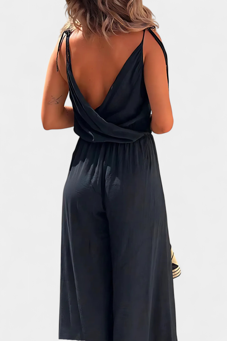 Myra™ | Cotton suit with side slit