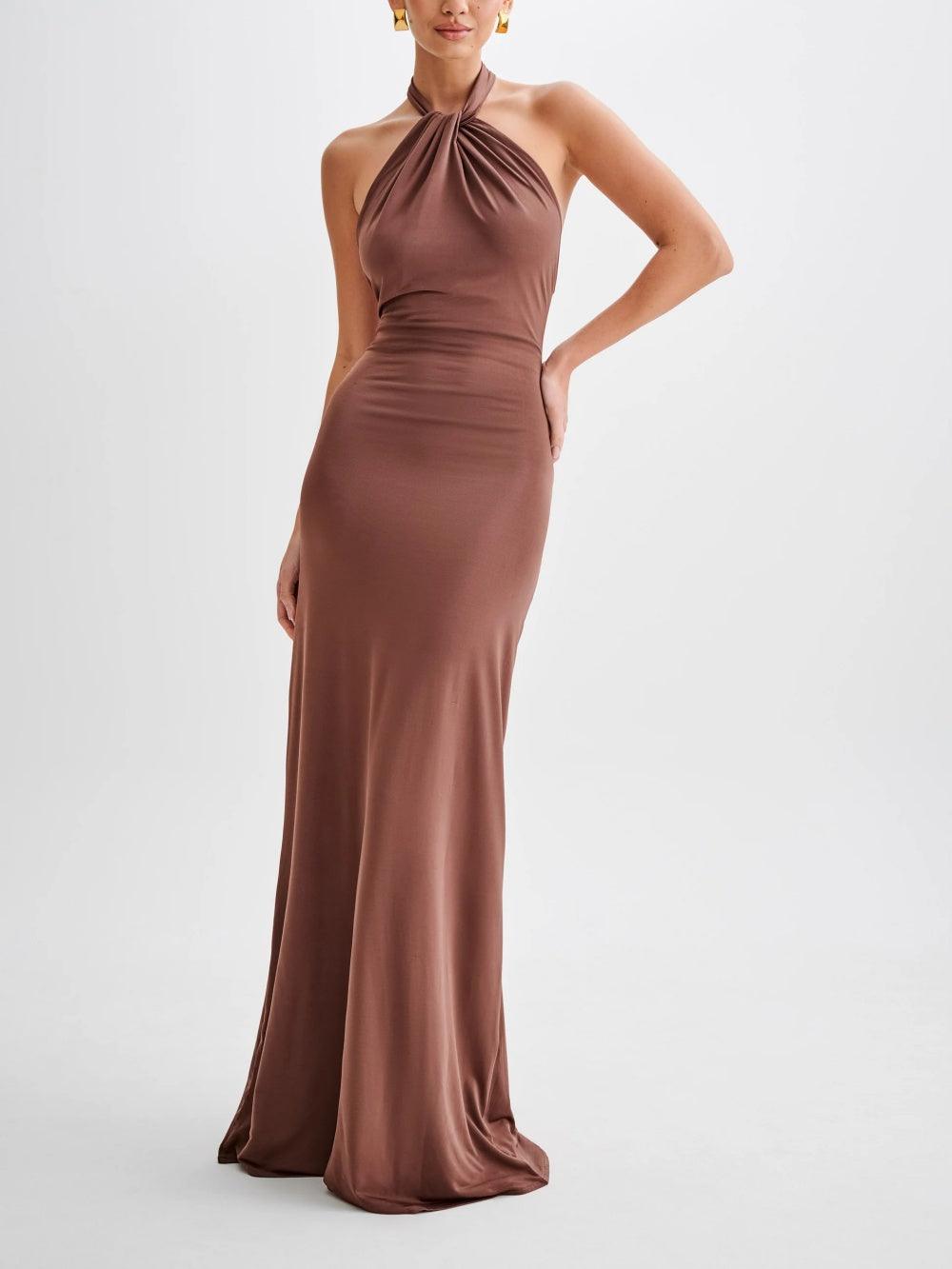 Jianna™ | Elegant halter neck dress