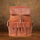 York™ | Leather laptop backpack