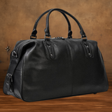 Zion™ | Black Leather Travel Bag