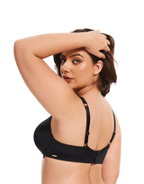 Losha Curvy Lightly Padded T-Shirt Bra – Black
