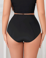 Losha Hohe Taillenform bietet vollständige Bedeckung und Unterstützung für Bauch und Hüften - Schwarz