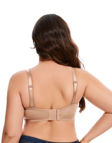 Losha Curvy Leicht gepolsterter trägerloser Bügel-BH – Hautfarbe