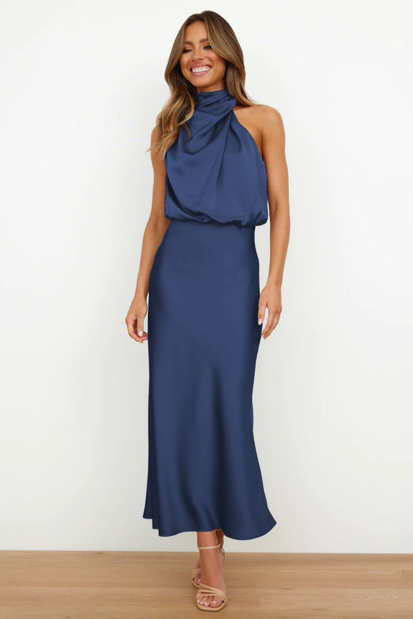 Vasia™ | Long satin dress