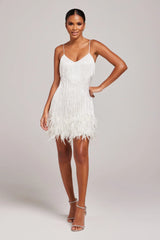 Sorvaya™ | Glamorous Feather Dress