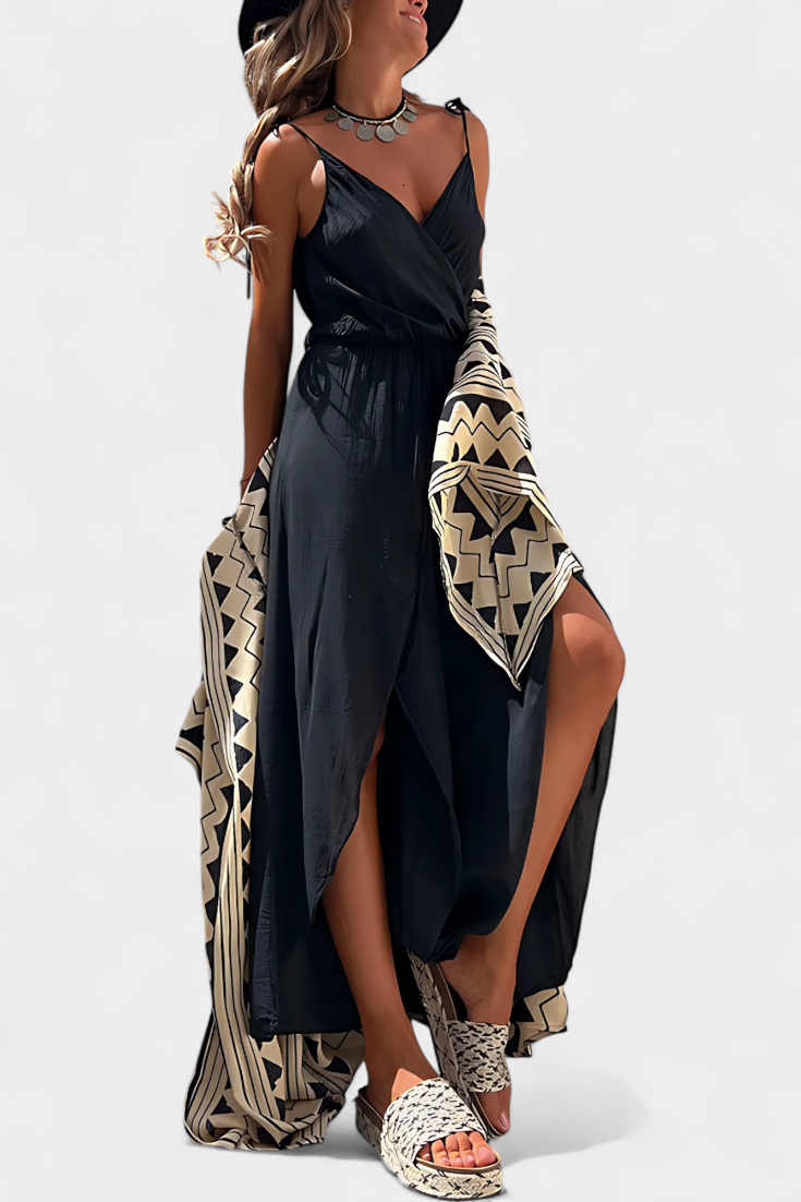 Myra™ | Cotton suit with side slit