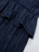 Vesa™ | Flowing dress with ruffles