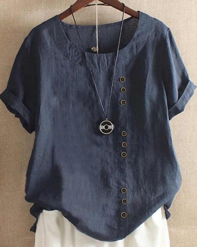 Noelle™ | Casual Simple Blouse