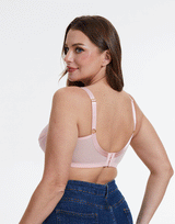 Quattro Plus Support Full-Coverage Underwire Bra with Side Shaping Panels – Quartz Pink