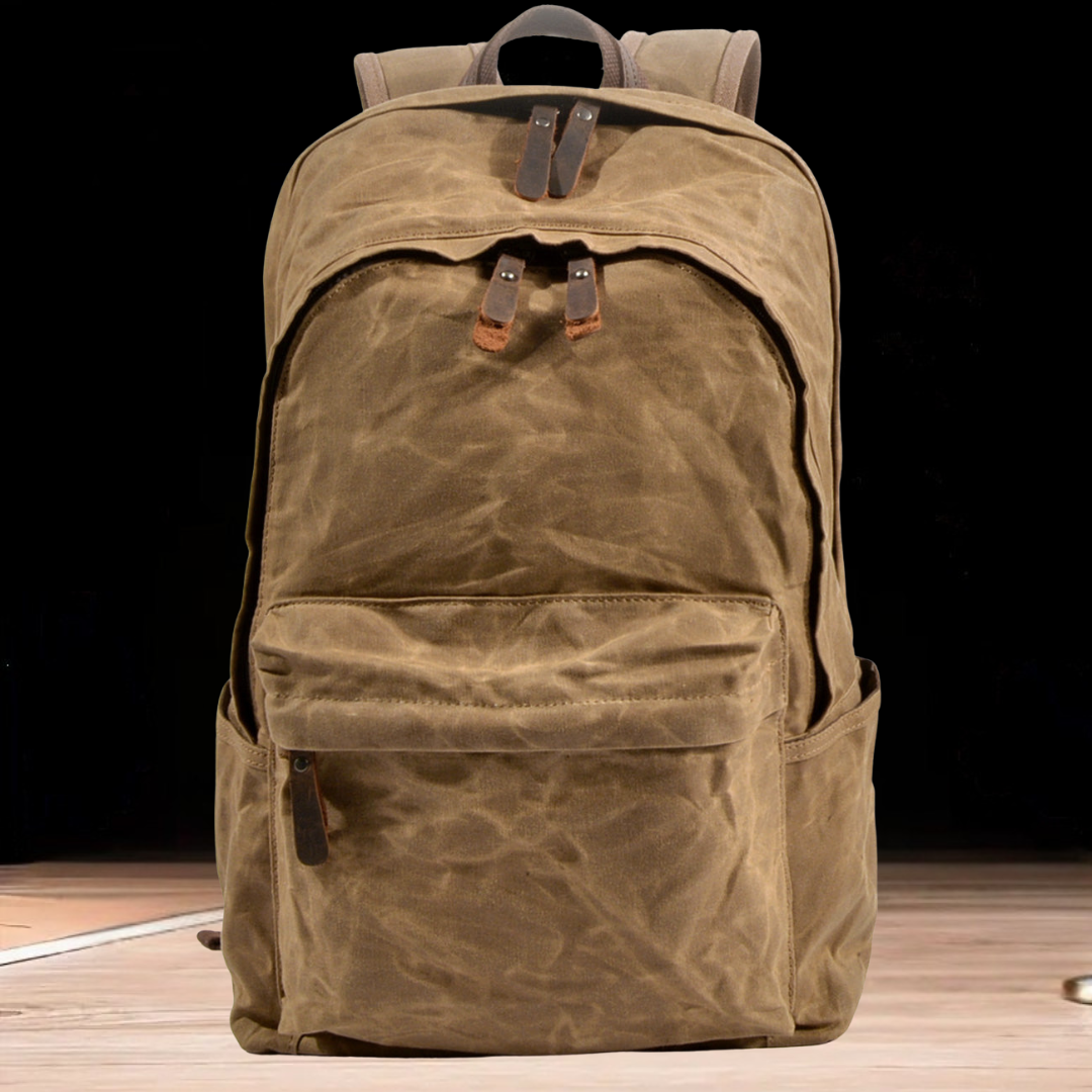 Corbinian™ | Light brown leather backpack