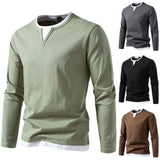 Eden™ | Casual Henley Long Sleeve Shirt