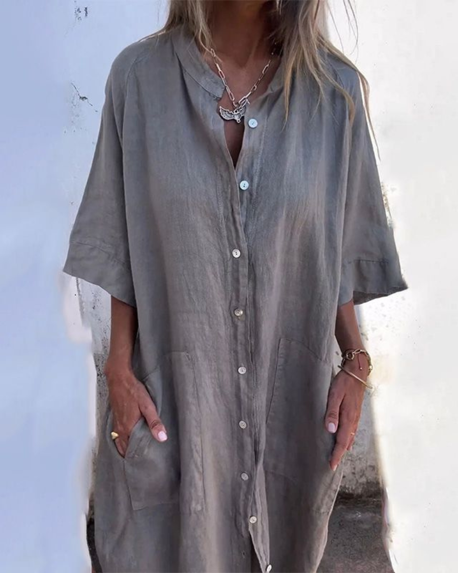 Tasoula™ | Coastal Shirt Dress