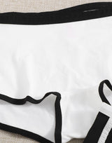 COTTON ATHLETICS STYLE HIPSTER BRIEF - WHITE