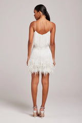 Sorvaya™ | Glamorous Feather Dress
