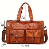 Large Leather Men's Luggage Bag | Lynx