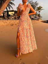 Rivqah™ | Romantic Floral Maxi Dress