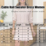 Cable-Knit Sweater Dress