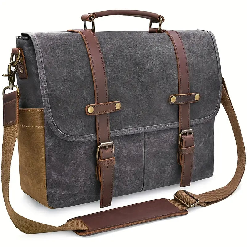 Lysander™ | Herren-Schwarzer-Leder-Rucksack