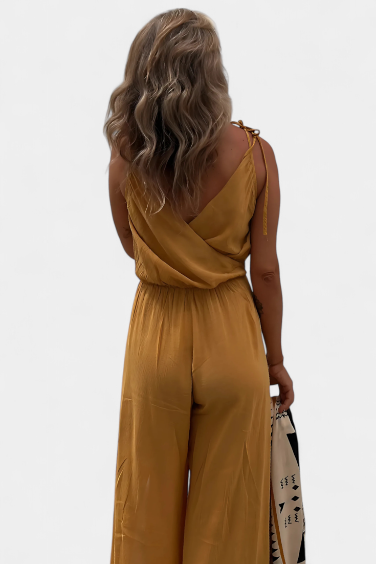 Myra™ | Cotton suit with side slit