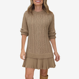Cable-Knit Sweater Dress