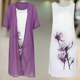 Nova™ | Elegant Dress &amp; Cardigan Set