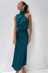 Vasia™ | Long satin dress