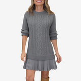 Cable-Knit Sweater Dress