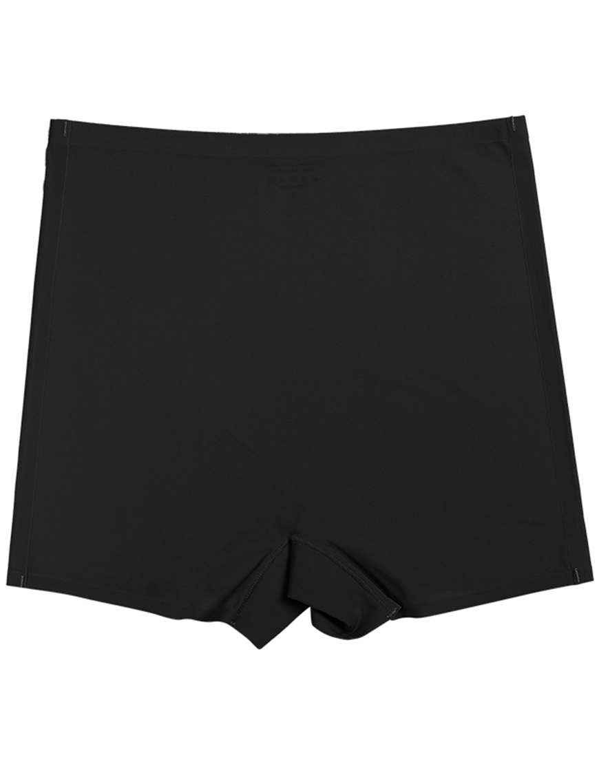 Losha High Waist Laser-Cut Boyshorts - Black