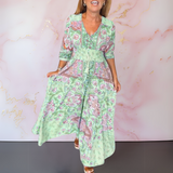 Vaida™ | Elegant V-neck summer dress