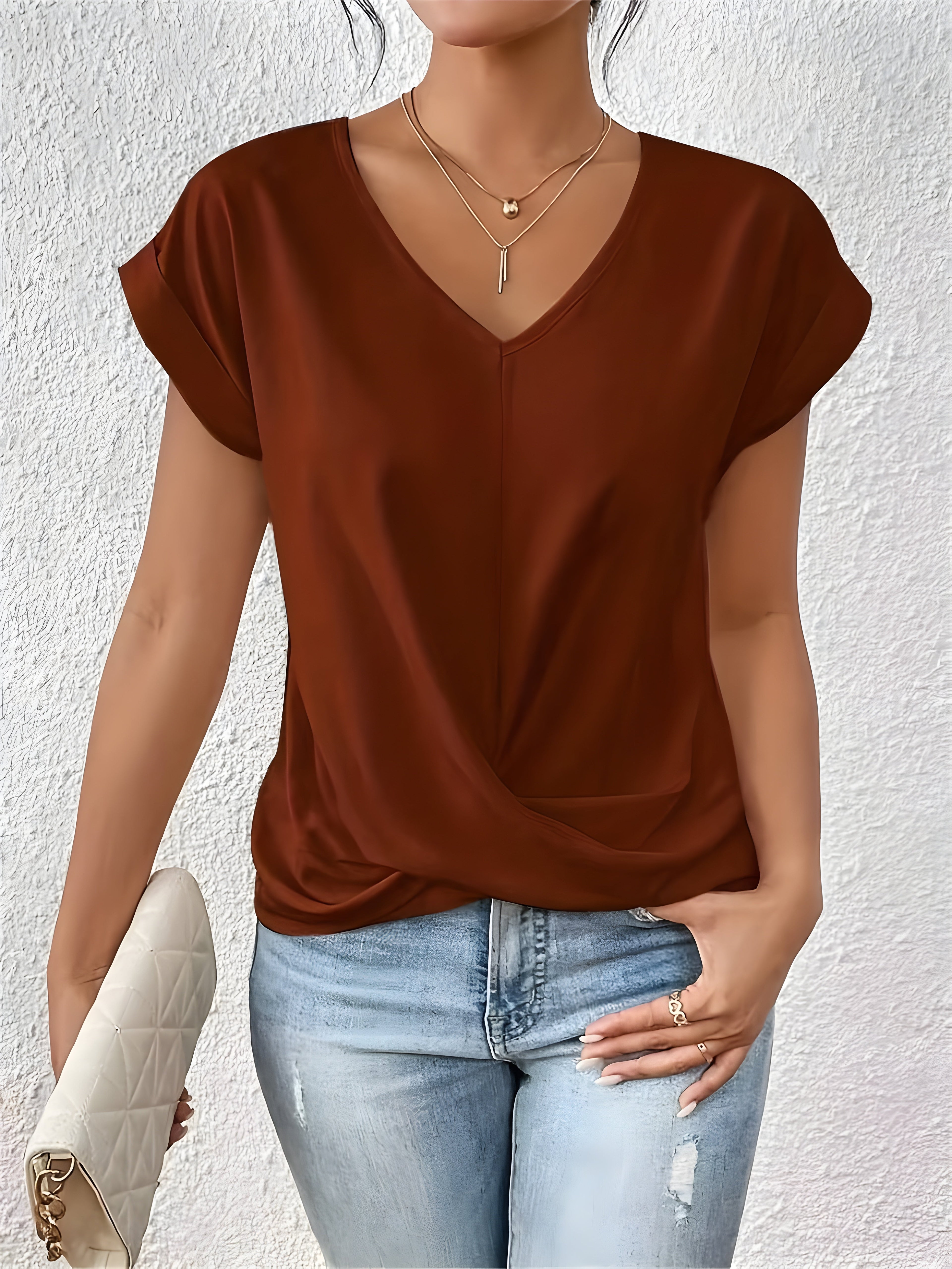 Velani™ | Chic front knot top