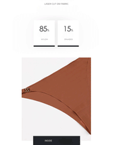 Losha Low Waist Laser-Cut Stylish Briefs - Brown