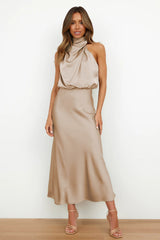 Vasia™ | Long satin dress