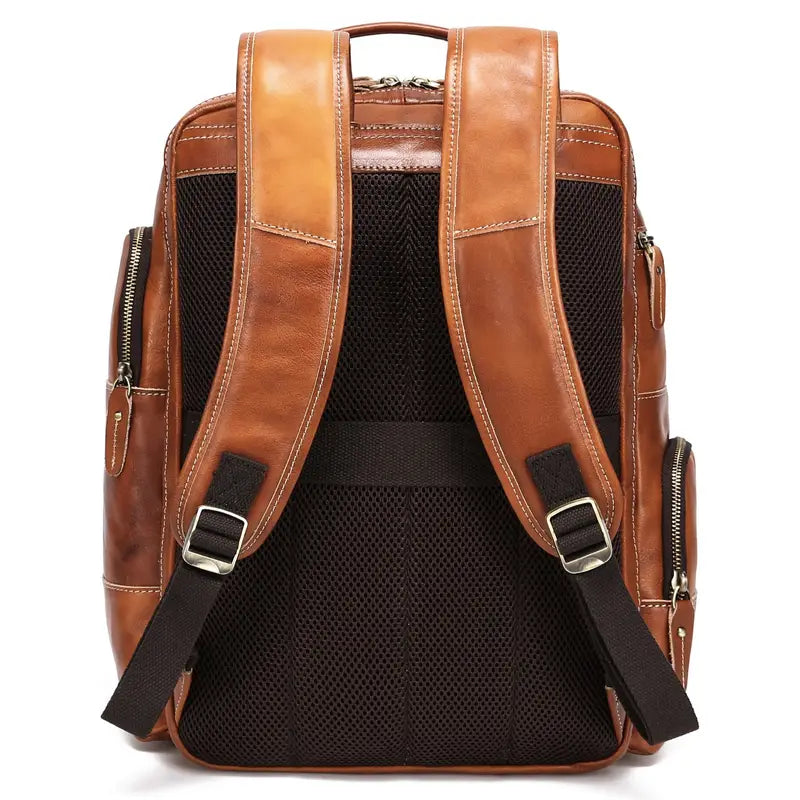 Corbinian™ | Hellbrauner Leder-Rucksack