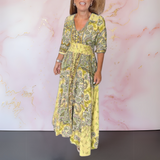 Vaida™ | Elegant V-neck summer dress