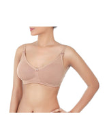 Double-layered wireless nursing bra – fawn (skin tone)